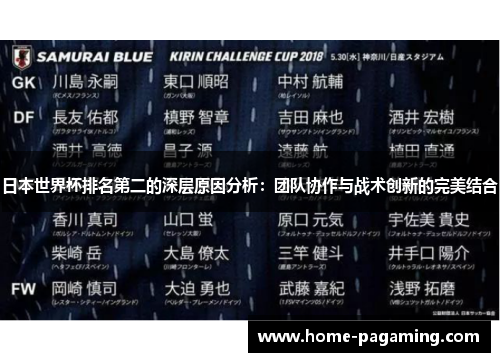 日本世界杯排名第二的深层原因分析:团队协作与战术创新的完美结合 日本世界杯排名第二的深层原因分析:团队协作与战术创新的完美结合