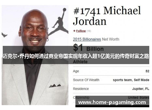 迈克尔·乔丹如何通过商业帝国实现年收入超1亿美元的传奇财富之路